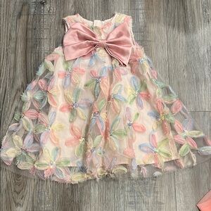 Big Bow Floral Dress